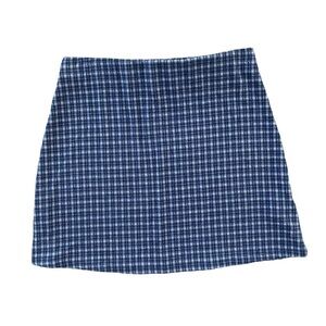 Blue Checkered Women's Skirt